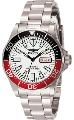 Immagine prodotto di Invicta Signature 7044 Orologio da Uomo - Movimento Automatico - Acciaio Inossidabile con Quadrante Bianco - 40 mm