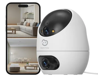Produktbild von EZVIZ D220 Dual 2K, IP-Sicherheitskamera, Drinnen, Kabellos, Wand, Weiß, Dome