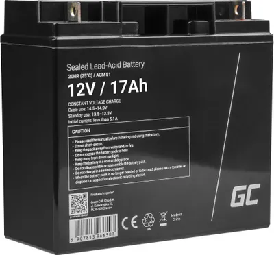 Produktbild von Green Cell Akumulator Żelowy/Agm Agm51 12V 17Ah
