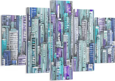 Produktbild von Bild auf Leinwand - Leinwandbild - Abstraktion modern - 150x100cm - Wand Bild - Wanddeko - Leinwanddruck - Bilder - Kunstdruck - Wanddekoration - Leinwand bilder - Wandkunst - EA150x100-3857