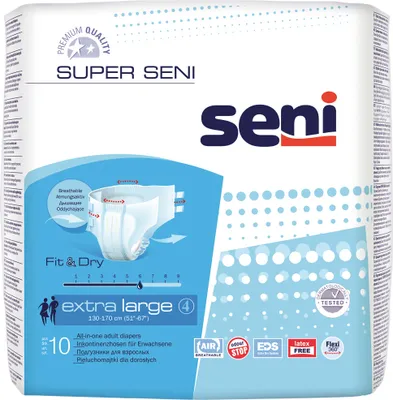 Zdjęcie produktu dla Pieluchomajtki Super Seni 10 sztuk XL