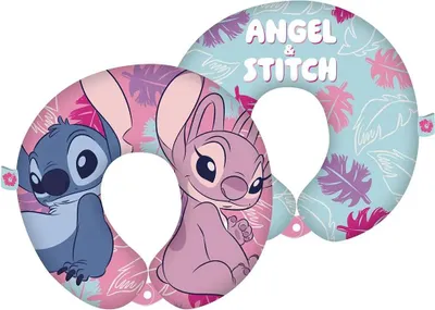 Produktbild von Disney Stitch 28 Cm Nackenkissen Rosa  Rosa One Size