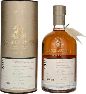 Image de Glenglassaugh 9 Years Old RARE CASK RELEASE 2012 PX Puncheon Batch 4 58,3% Vol. 0,7l en boîte cadeau
