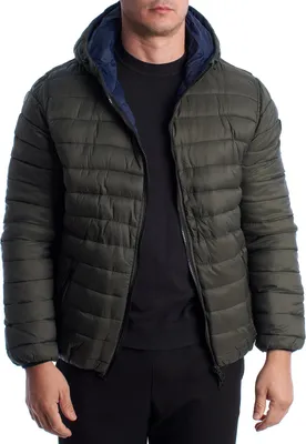 Produktbild von U.S. POLO ASSN. Wendbare Herren-Steppjacke mit Kapuze 66496