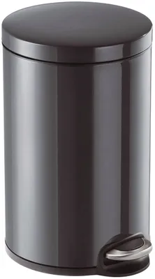 Obrázok produktu pre Odolný 3410 58 Pedálový odpadkový kôš, nerezová oceľ, okrúhly, 290 x 260 mm x Ø 205 mm, 5 l, antracit