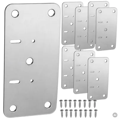 Obrázok produktu pre Sada záplat na opravu nábytku, 8 kusov, 4,7 x 9 cm, na spevnenie