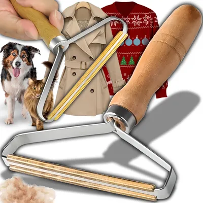 Image de Brosse pour enlever les peluches, les poils d'animaux du canapé, de la moquette, du canapé, brosse à cheveux portable, brosse réutilisable pour animaux de compagnie
