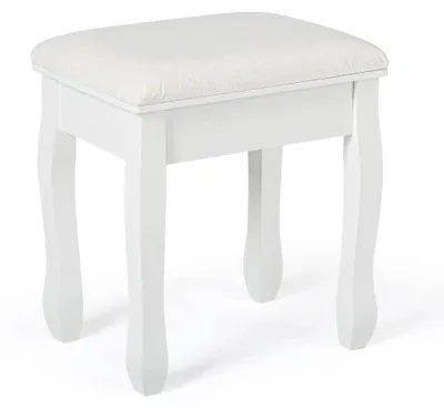 Productafbeelding van Kapstokstoeltje, bekleed, van MDF-hout, 41 x 30 x 45 cm, geschikt voor de slaapkamer