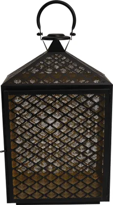 Obrázok produktu pre Lucerna - 30x16x50cm - oceľ - čierna