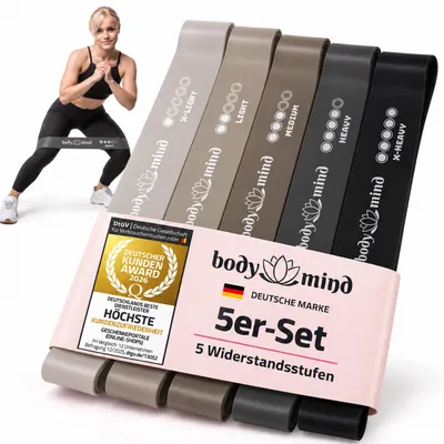 Zdjęcie produktu dla Zestaw 5 opasek fitness; kolor: szary