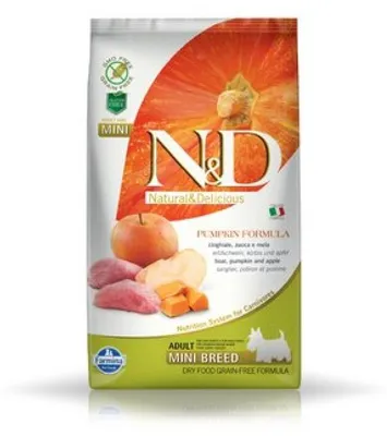 Produktbild von FARMINA N&D GF Kürbis Eber & Apfel Adult Mini 7kg