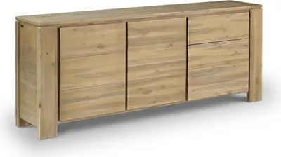 Produktbild von Akazienholz-Buffet mit 2 Türen und 2 Schubladen