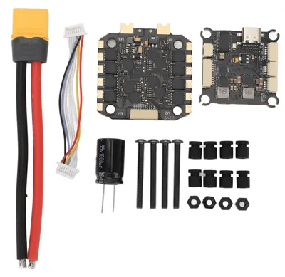 Immagine prodotto di Scheda di controllo di volo F405 con ESC 4 in 1 da 55A, compatibile con batterie LiPo da 3-6S, per droni FPV