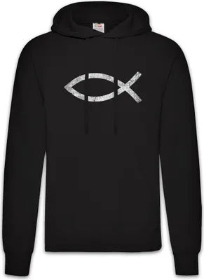 Produktbild von Urban Backwoods Ichtys, Herren Hoodie, Farbe: Schwarz, Größe: 3XL