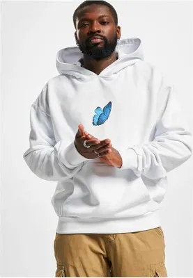 Produktbild von Mister Tee Le Papillon Heavy Oversize Hoody white XL