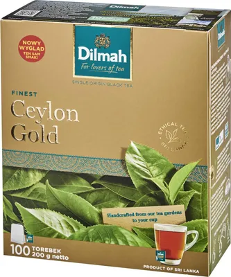 Obrázok produktu pre Čierny čaj Dilmah Ceylon Gold 100 čajových vrecúšok