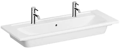 Produktbild von VitrA Integra Doppelmöbelwaschtisch 120 cm, mit Überlaufloch, 2 Hahnlöcher