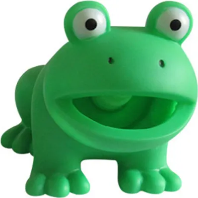 Produktbild von Hundespielzeug, interaktives Hundekauspielzeug mit Geräuscheffekt, Cartoon-Froschform, Haustier-Zahnreinigungsspielzeug, Heimtierbedarf