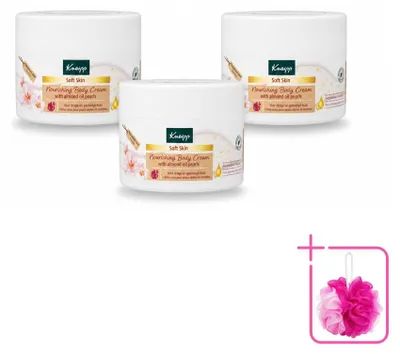 Obrázok produktu pre 3 x Krém na telo Kneipp Soft Skin – mandľový kvet – 200 ml – balenie s 3 kusmi