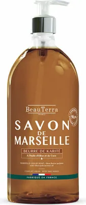 Produktbild von Flüssigseife Beauterra Savon de Marseille Sheabutter 1 L