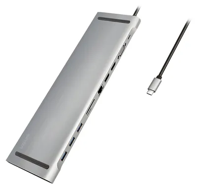 Produktbild von LogiLink Dockingstation - USB-C 3.2 Gen 1 - 2 x HDMI, VGA