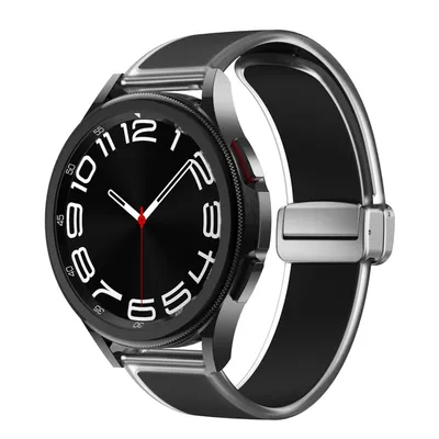 Immagine prodotto di Per Samsung Galaxy Watch FE 6 5 4 cinturino in silicone magnetico nero