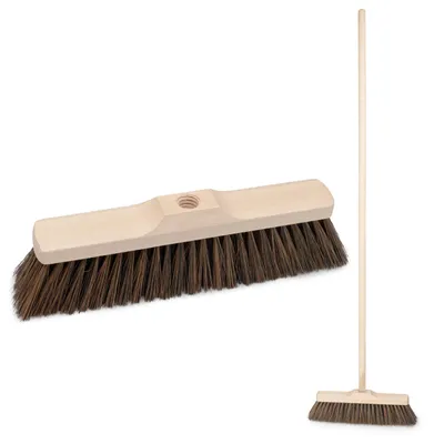 Produktbild von Hausbesen Breite: 30 cm Kehrbesen Besenkopf, Besen, 22mm Gewinde, mit Stiel 120 cm
