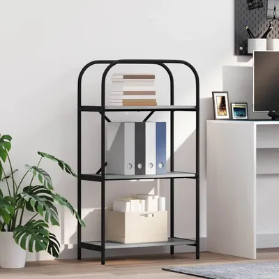 Produktbild von "Schlussverkauf" Bücherregal rechteckig - 1 pc - Büroregal mit Stauraum - Graues Sonoma 60x30x109 cm Holzwerkstoff  C12263