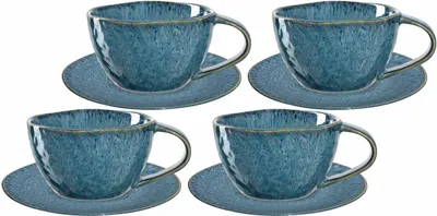 Produktbild von Leonardo MATERA Cappuccino Set blau 8-teilig