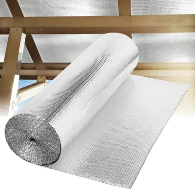 Zdjęcie produktu dla TolleTour Folia izolacyjna Thermofolie 1 x 10 m, 200 g/m² Folia izolacyjna do dachów Folia aluminiowa z warstwą powietrzną Folia izolacyjna Folia chroniąca przed zimnem