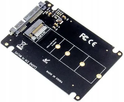 Zdjęcie produktu dla Microconnect MC-SSDSATACONV1, SATA, M.2, Czarny, CE, -40 - 85 °C, 90 g