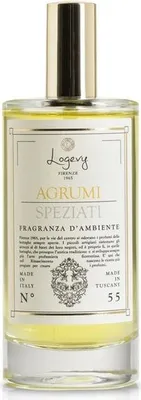 Immagine prodotto di Logevy - Spray per ambienti - Agrumi Speziati - 100 ml - Note agrumate di mandarino, pompelmo e limone
