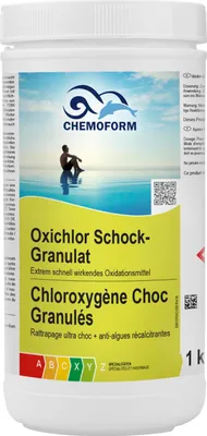 Produktbild von Chemoform Oxichlor Schockgranulat 1 kg Desinfektion für den Start in die Saison