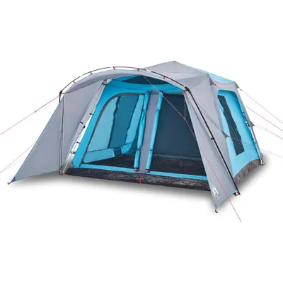 Produktbild von vidaXL Familienzelt mit Vorzelt 9 Personen Blau Quick Release