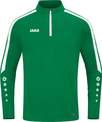 Produktbild von Jako Power Ziptop Kinder - Sportgrün / Weiß