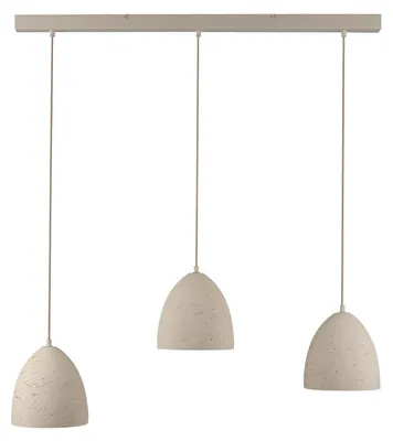 Produktbild von Pendelleuchte - 115 x 120 cm - 3-flammig - Grau - Beton - Metall