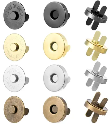 Magnetknöpfe 24 Stück 18 mm 4 Farben zum Annähen