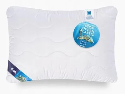 Produktbild von AMZ AERELLE BLUE gestepptes Kissen 40x40cm Weiß
