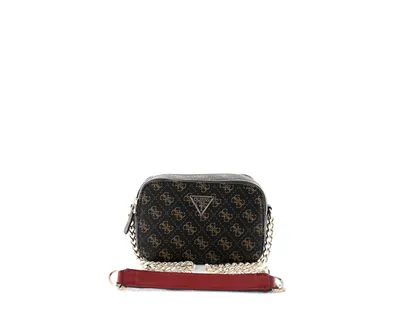 Produktbild von GUESS Damen Schultertasche Noelle Brown : schwarz-04 Farbsortierung: schwarz-04
