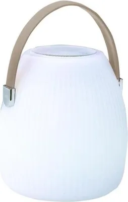 Image de Lampe Enceinte Bluetooth, LUMISKY MINI MAY PLAY, H23 cm, LED Blanc et Multicolore Dimmable, Sans Fil