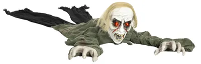 Produktbild von HOMCOM Halloween-Dekoration Zombie Untoter Halloween-Zombie mit Leuchtende Augen