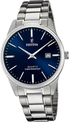 A close-up studio shot of a men's wristwatch.