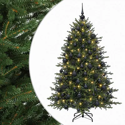 Produktbild von vidaXL Künstlicher Weihnachtsbaum mit Weihnachtskugel 210 cm 300 LEDs