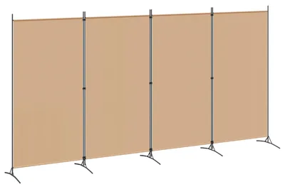 Produktbild von 4-teiliger Raumteiler Beige 346 x 180 cm Stoff