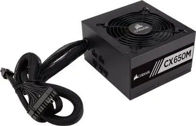 Zdjęcie produktu dla Corsair CX650M, 650 W, 100 - 240 V, 47 - 63 Hz, 5 - 10 A, 10 A, 5 A