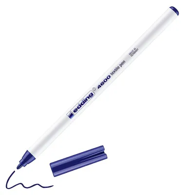 Image de edding 4600 stylo textile bleu