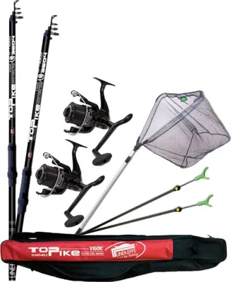 Zdjęcie produktu dla LINEAEFFE PIKE Pike COMBO SET 2 wędki + 2 kołowrotki + podbierak + stojak + pokrowiec