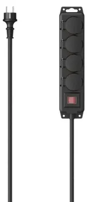 Obrázek produktu pro Hama 00223064, 4 m, Venkovní, Typ F, Přímý, IP44, Odolné vůči kapkám