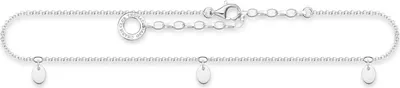 Immagine prodotto di Thomas Sabo AK0025-001-21 Catena da caviglia da donna con placchette in argento sterling, 27 cm