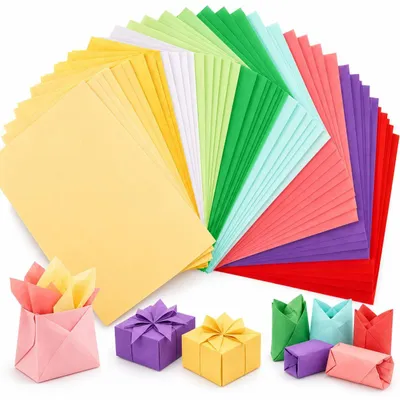 Imagen del producto de 50 hojas de papel vegetal de colores, formato A4